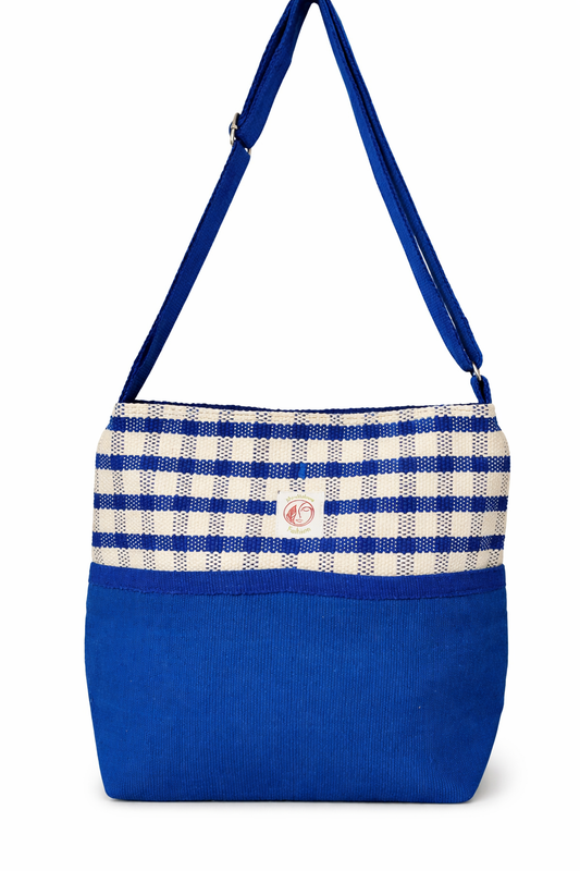 Blue & White Monica Bag