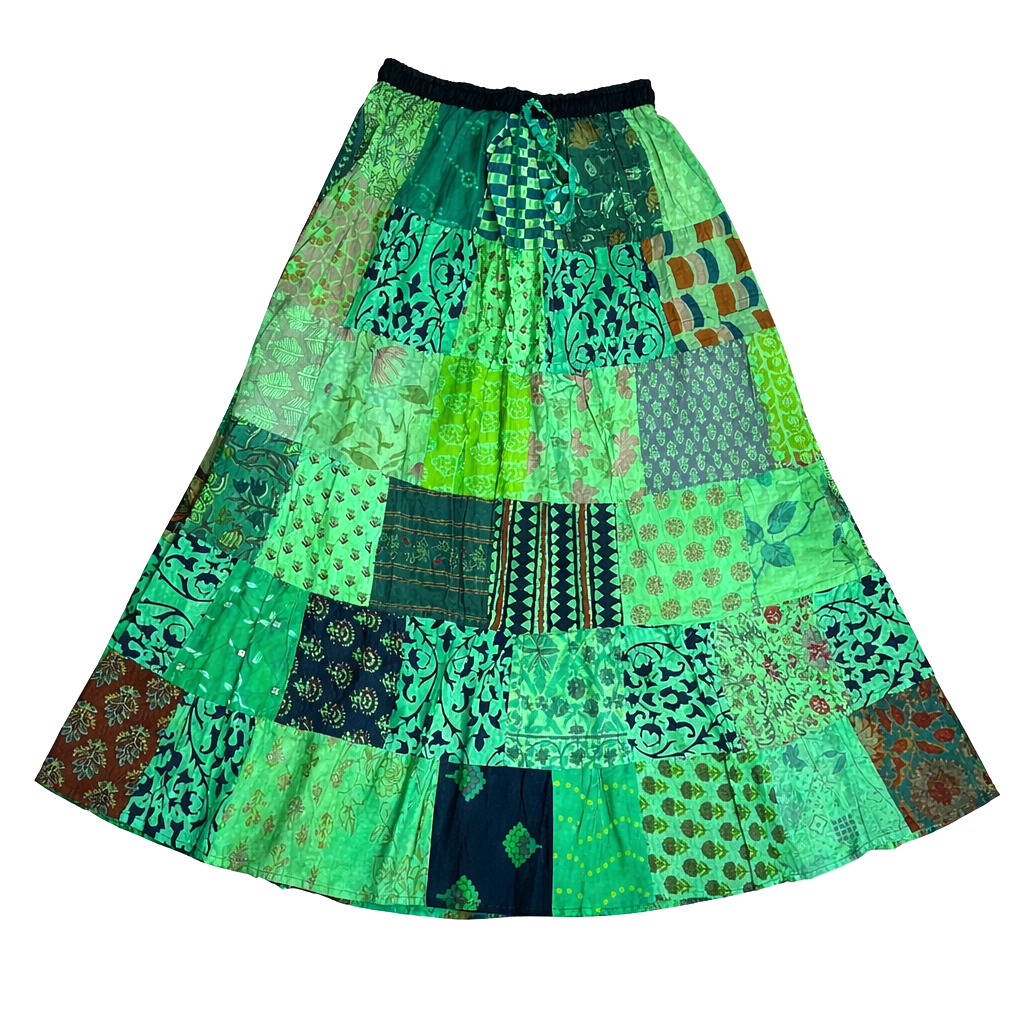 Patchwork Maxi Skirt
