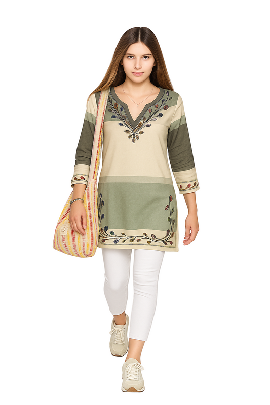 Shoulder hanging Cotton Thread Bag for all