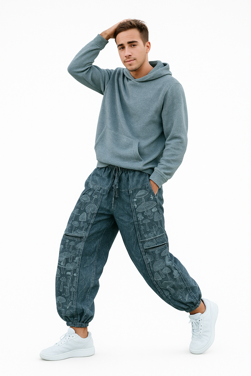 PRINTED WASH PANT-FOR UNISEX