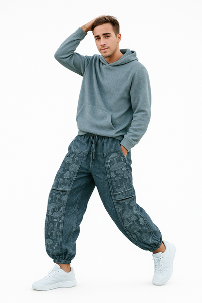 PRINTED WASH PANT-FOR UNISEX