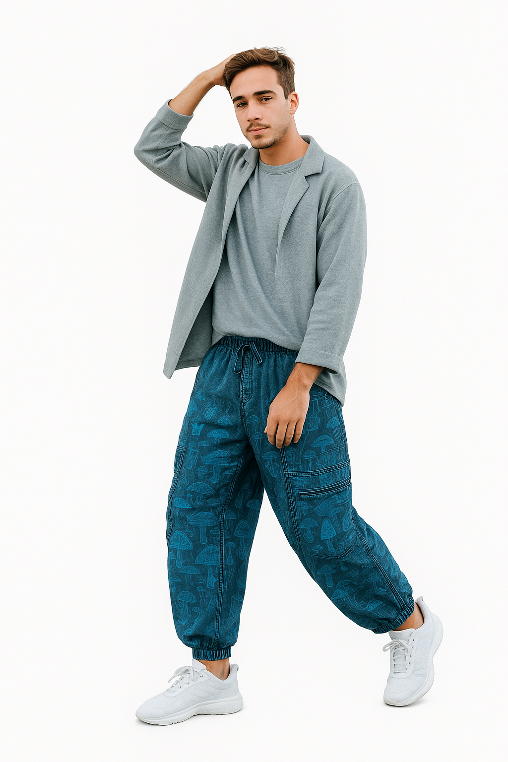 PRINTED WASH PANT-FOR UNISEX