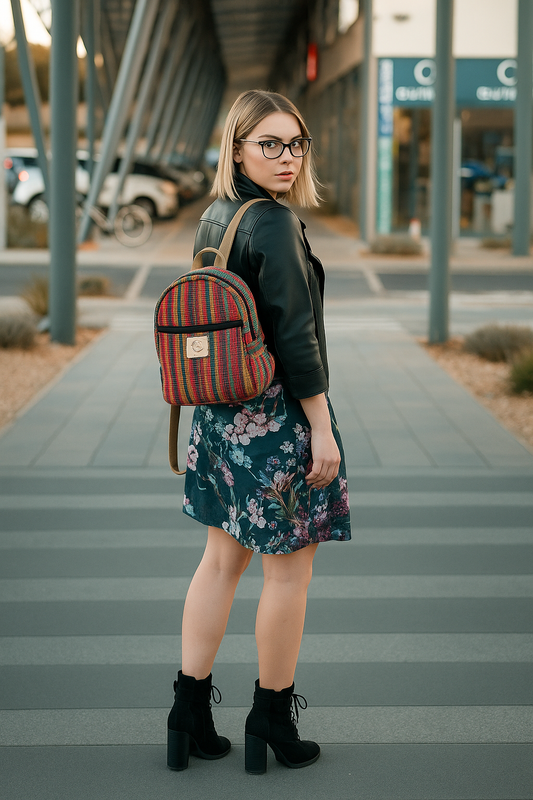 Small Size Cotton Backpack FOR ALL SEX