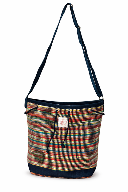 Base stripe shoulder Bag