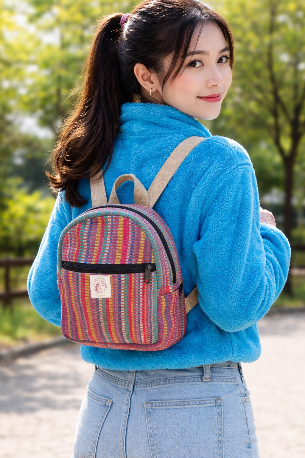 Small Size Cotton Backpack FOR ALL SEX