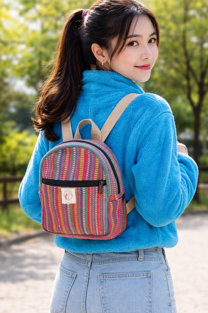 Small Size Cotton Backpack FOR ALL SEX