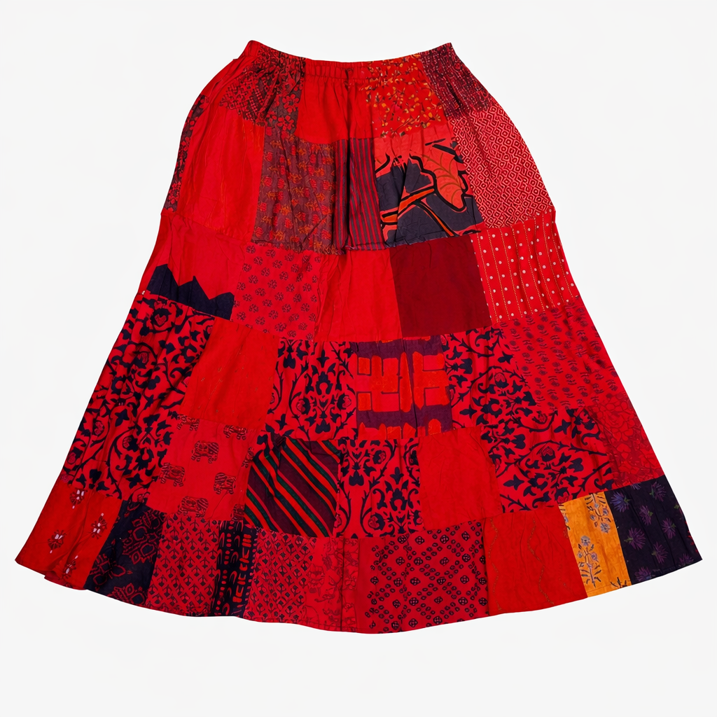 Patchwork Maxi Skirt
