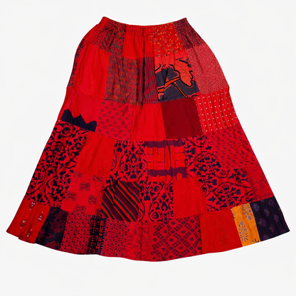 Patchwork Maxi Skirt
