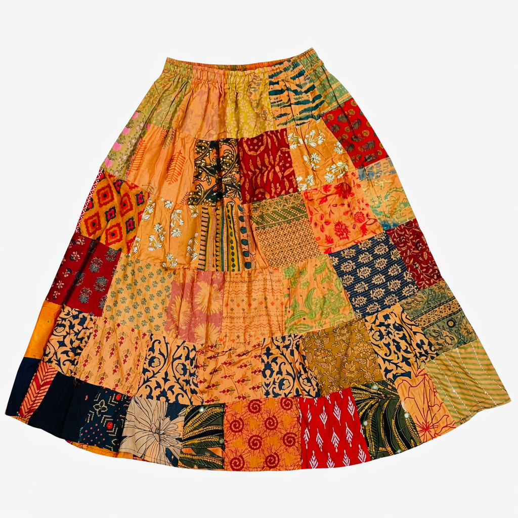 Patchwork Maxi Skirt