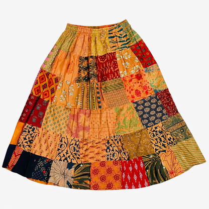 Patchwork Maxi Skirt