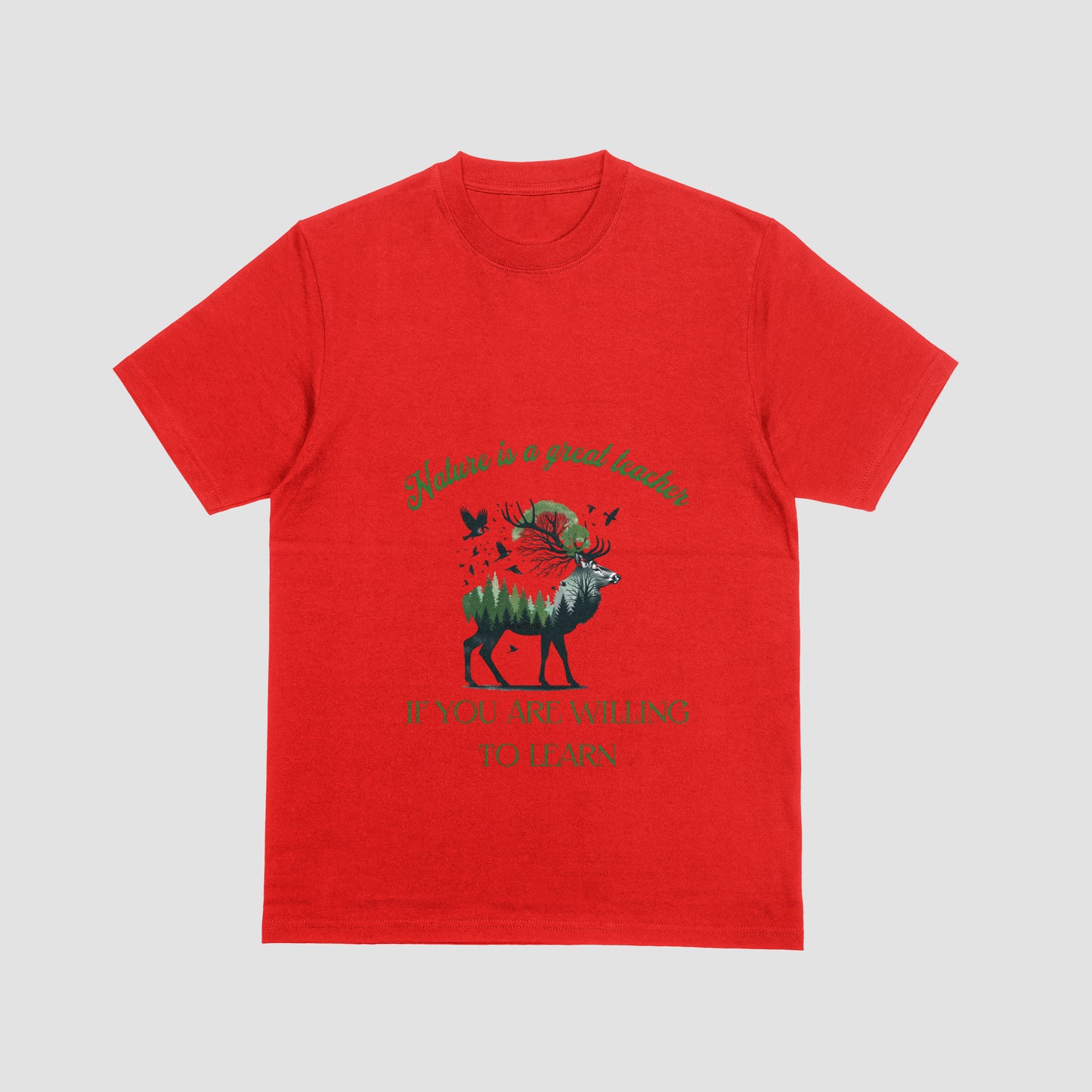 Nature is a great teacher female T-shirt