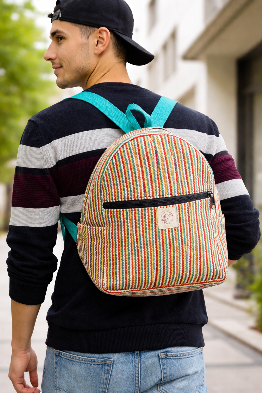 Medium Cotton Thread BackPack- Unisex Use