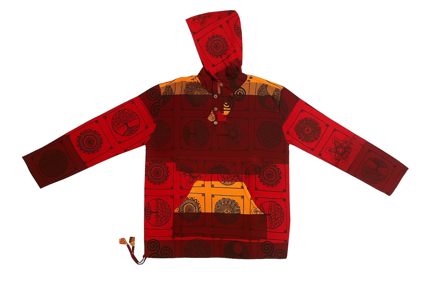Printed Cotton Hoodie