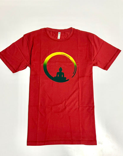 Half moon buddha Unisex T-Shirt