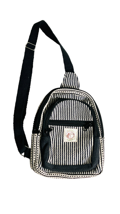 Handmade Cotton thread Cross body bag/ Unisex Use