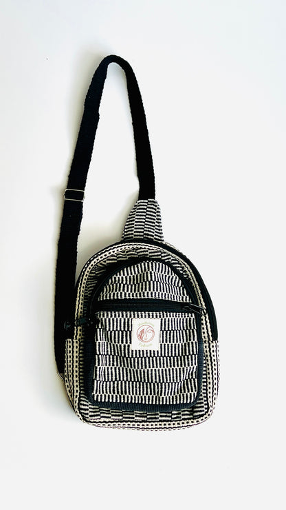 Handmade Cotton thread Cross body bag/ Unisex Use