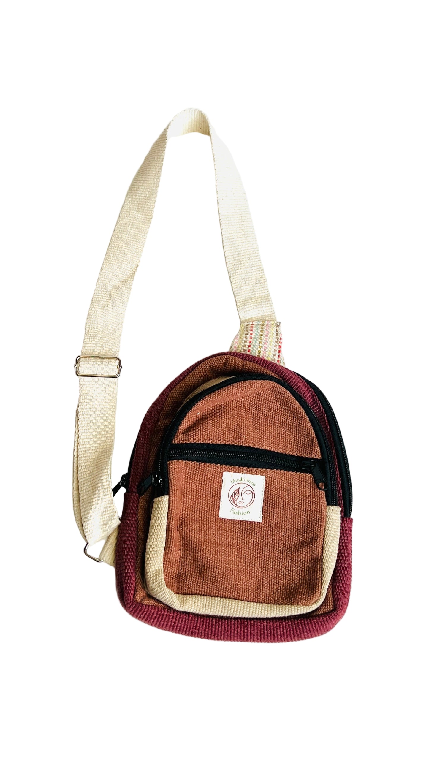 Handmade Cotton thread Cross body bag/ Unisex Use