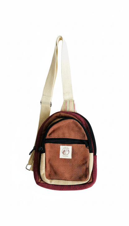 Handmade Cotton thread Cross body bag/ Unisex Use