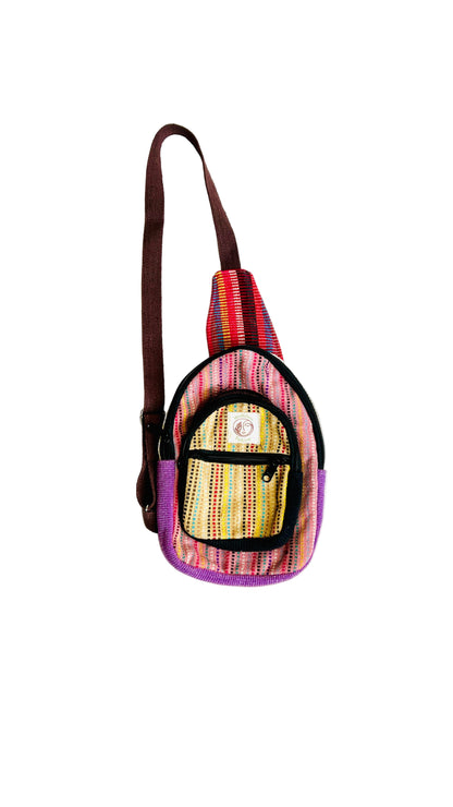 Handmade Cotton thread Cross body bag/ Unisex Use