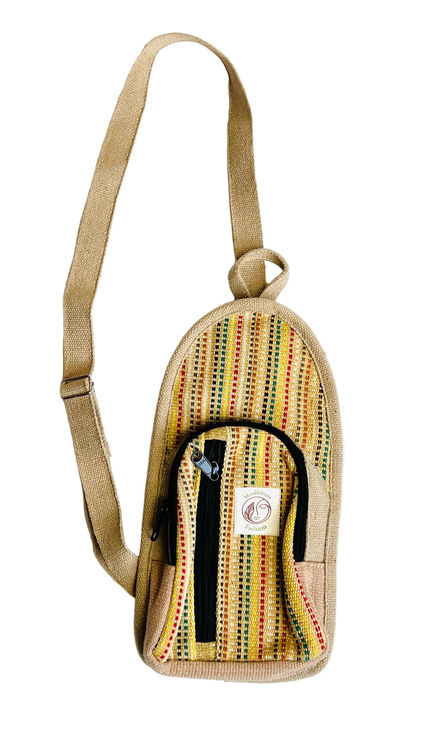 Handmade thread cross cotton bag/ Unisex Use