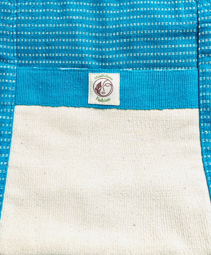 Sky/Blue Handmade thread Cotton Bag