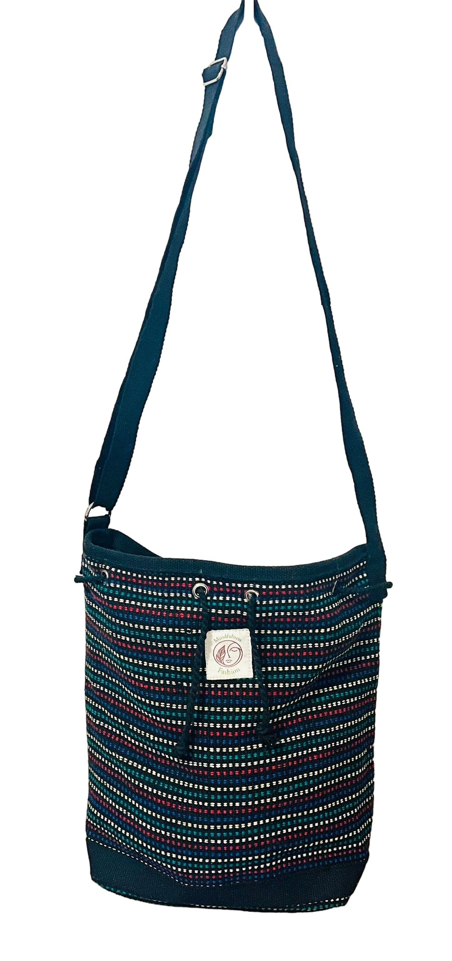 Base stripe shoulder Bag