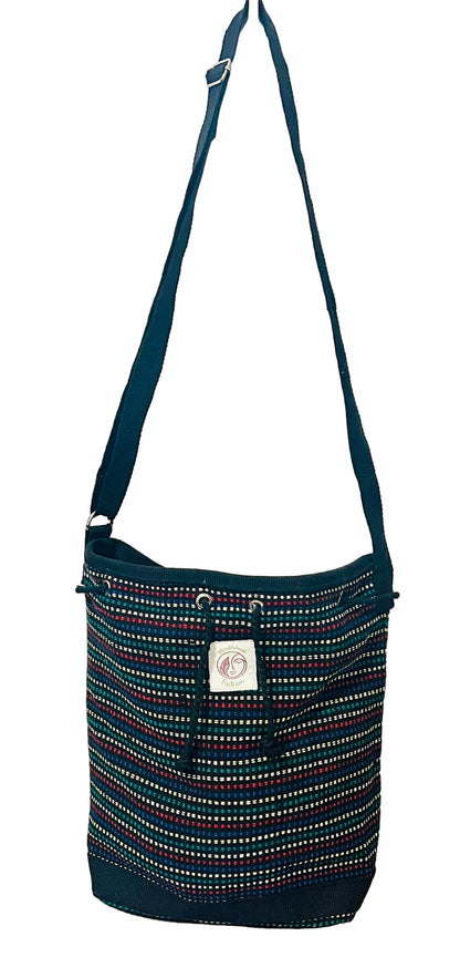 Base stripe shoulder Bag