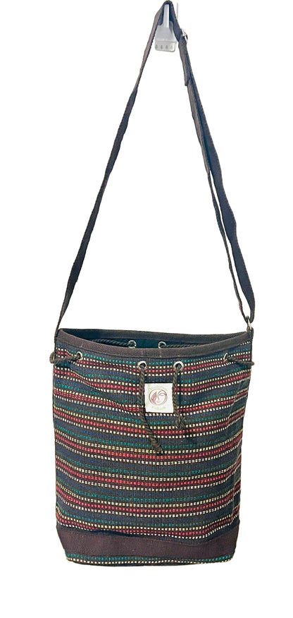 Base stripe shoulder Bag