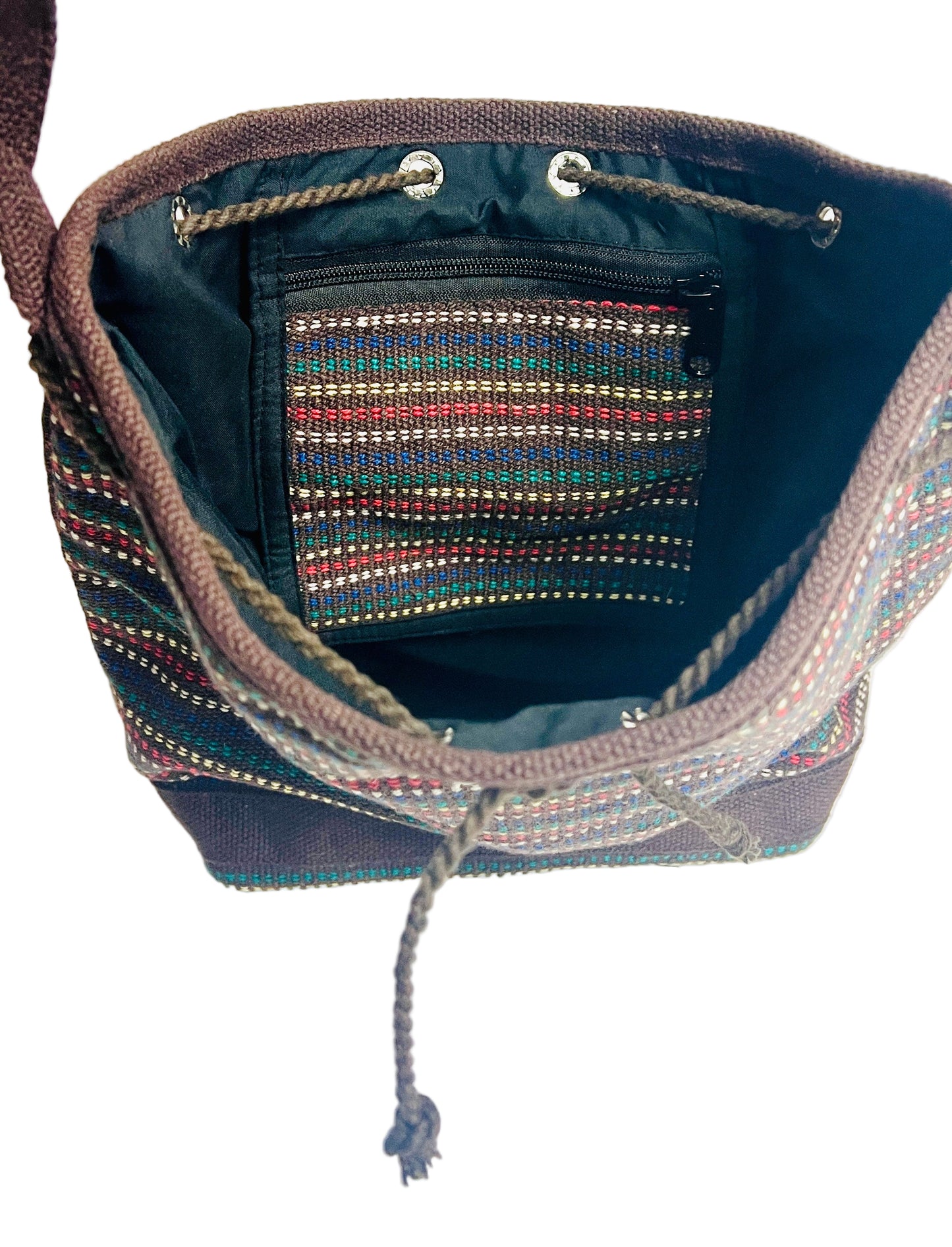 Base stripe shoulder Bag