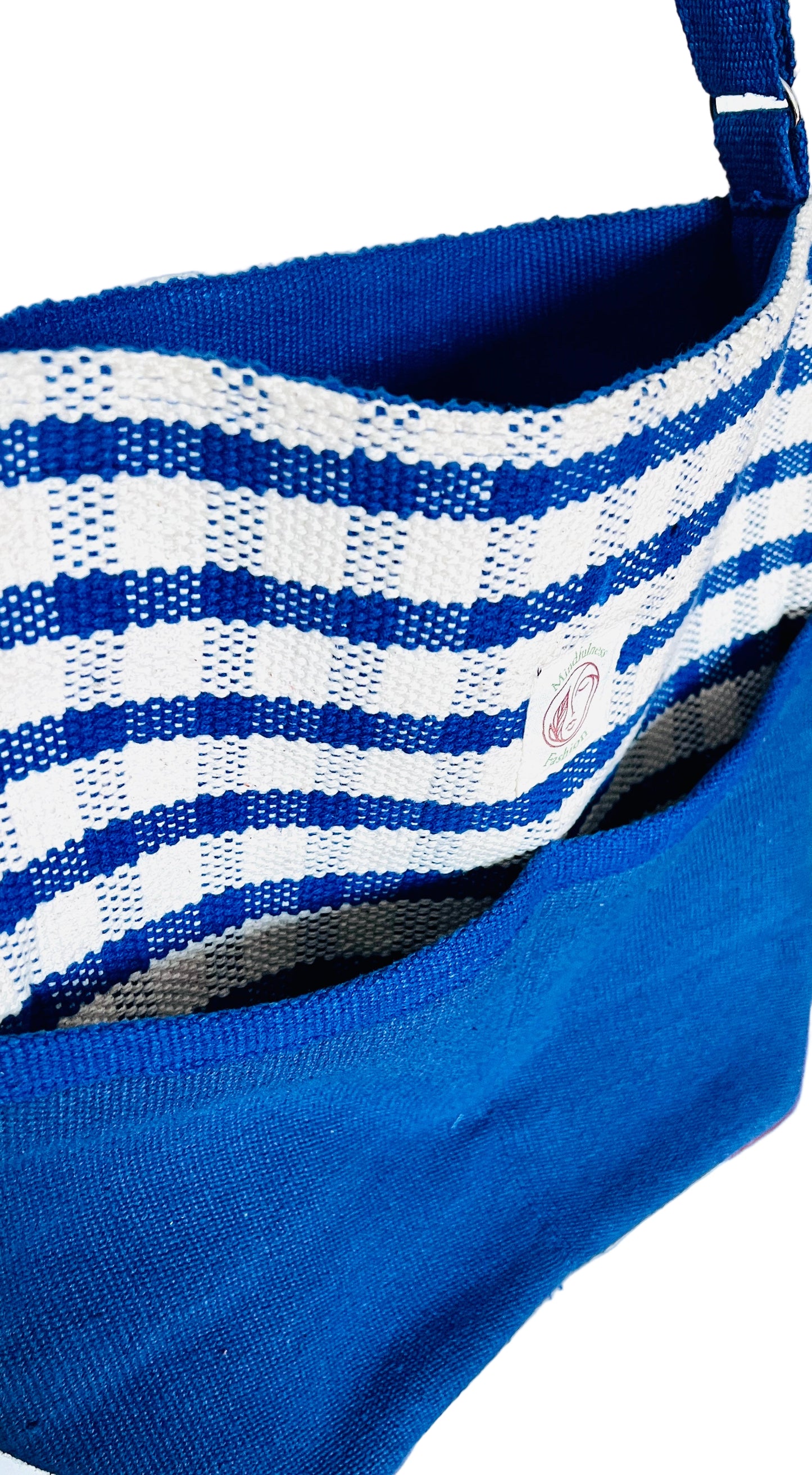 Blue & White Monica Bag