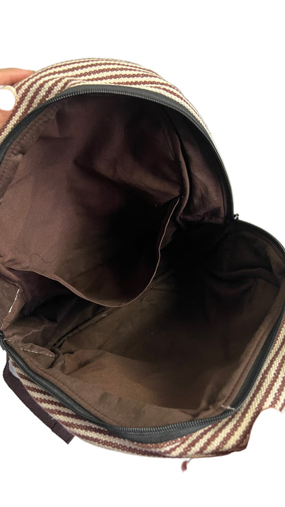 Large Cotton Backpack-Unisex Use