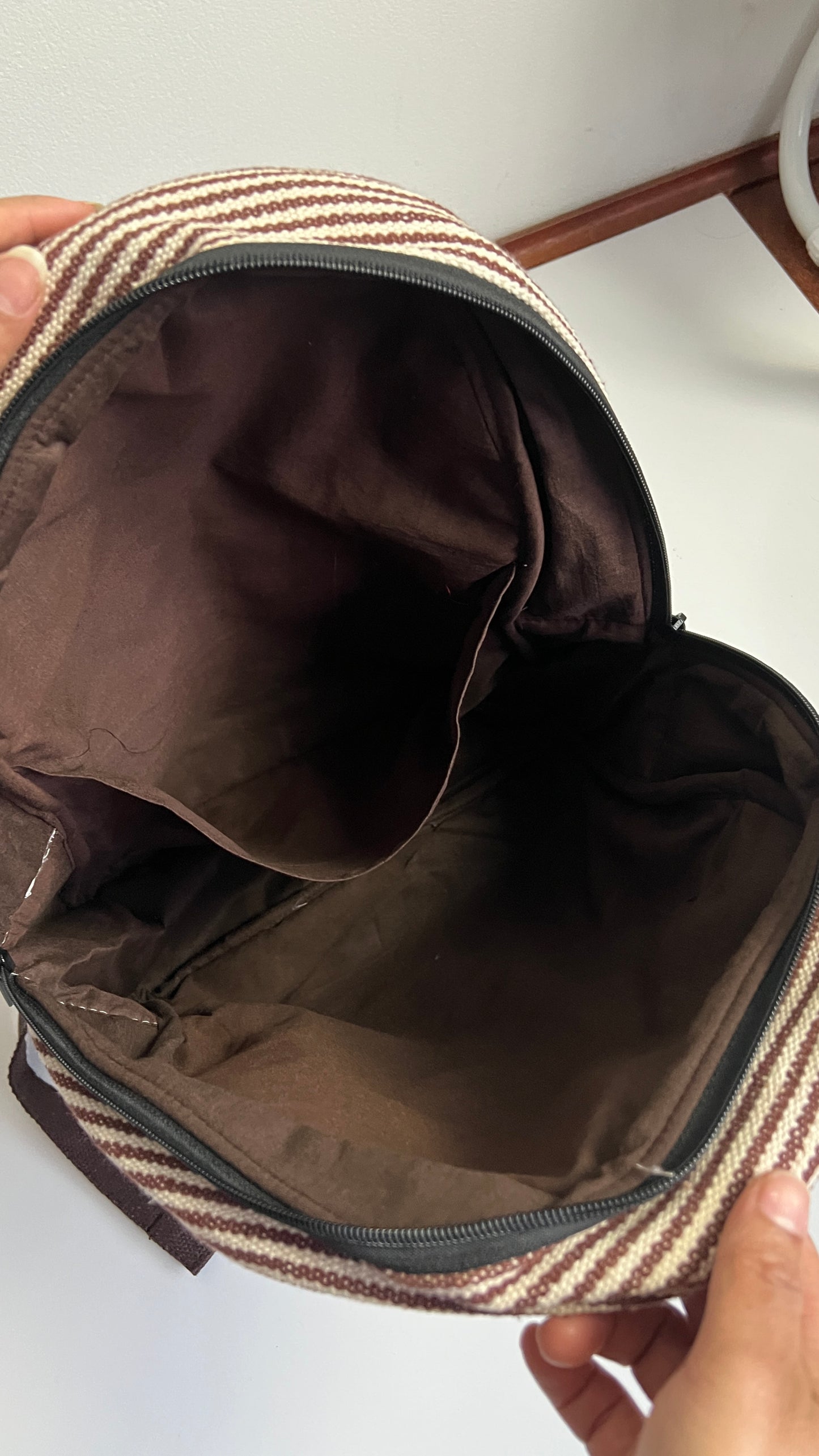 Large Cotton Backpack-Unisex Use