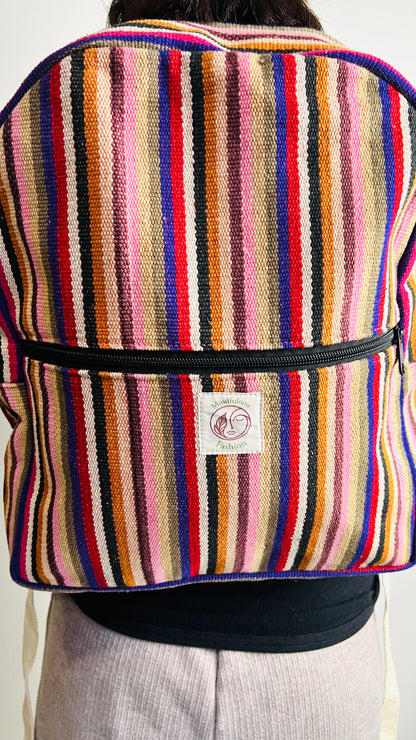 Large Cotton Backpack-Unisex Use