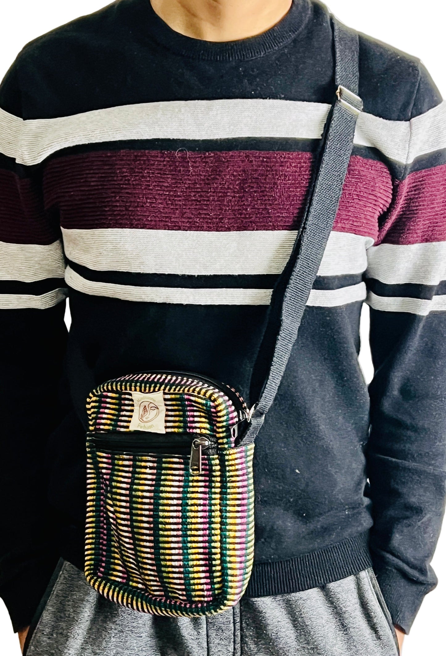 Mobile/Purse Cotton Bag for Unisex use
