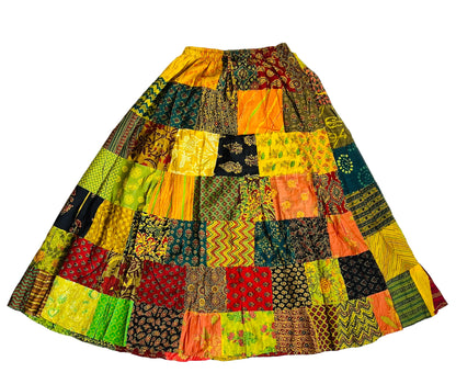 Patchwork Maxi Skirt