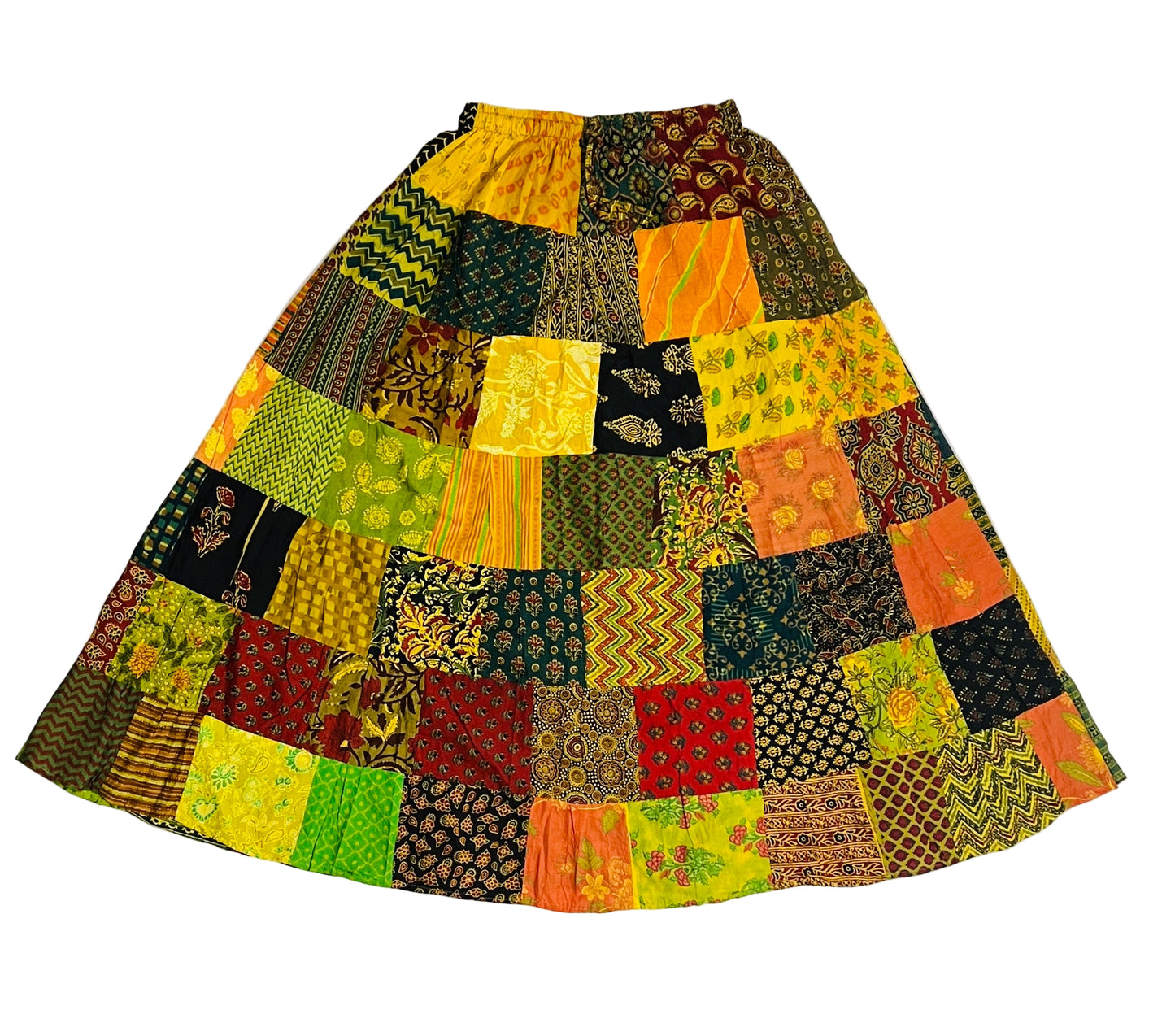 Patchwork Maxi Skirt