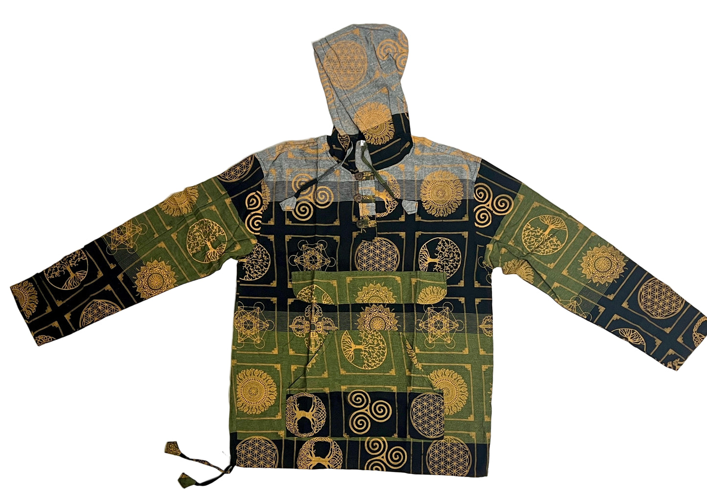 Printed Cotton Hoodie