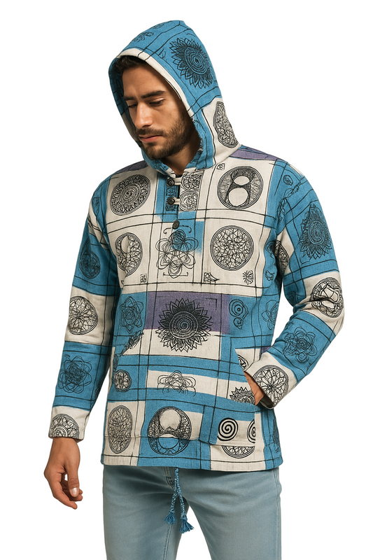 Printed Cotton Hoodie