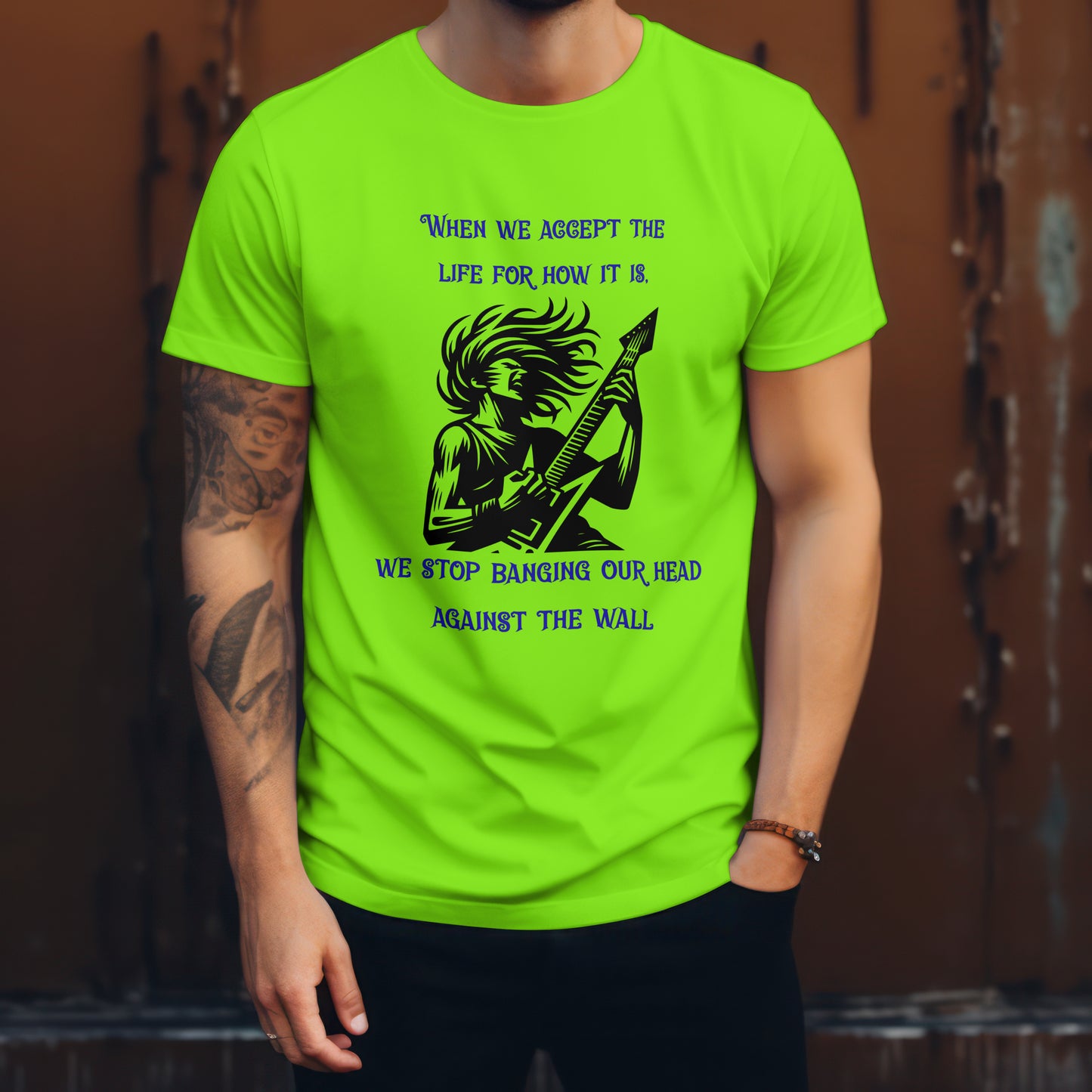 When we accept the life -Gents T-shirt