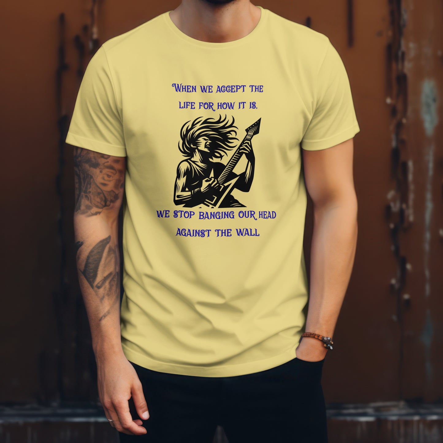 When we accept the life -Gents T-shirt
