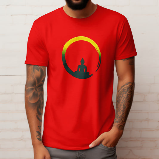 Half moon buddha Unisex T-Shirt