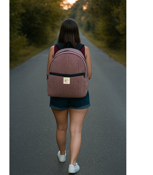 Large Cotton Backpack-Unisex Use