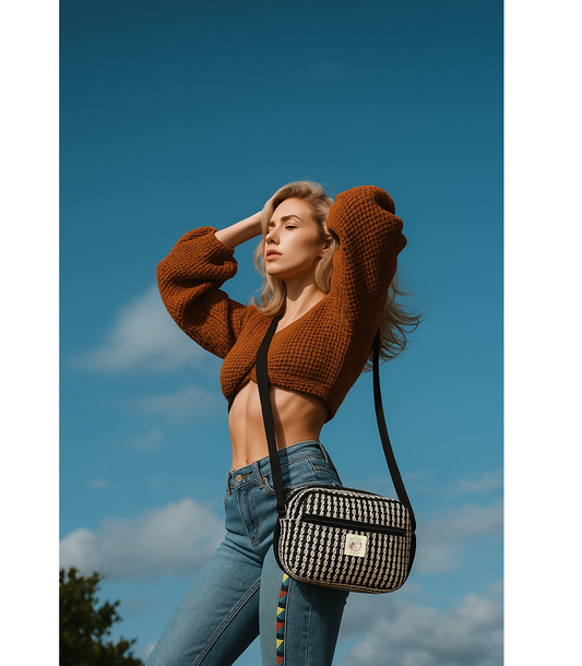 Box Style Shoulder/crossbody Bag/ Unisex Use